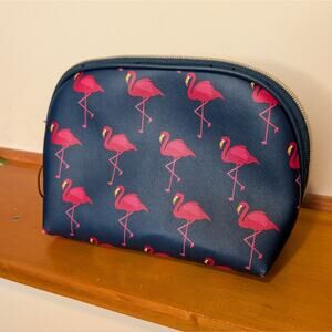 Dabney Lee Flamingo Print Cosmetic Bag / Travel Pouch